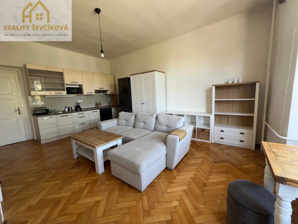 Pronájem zařízeného 2+kk s balkónem, 60m2 – Smetanovo nábřeží